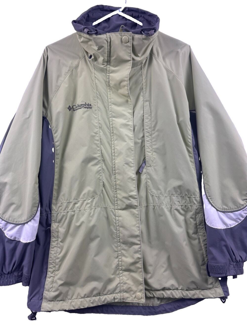 Columbia Sportswear Core Interchange Shell Windbreaker Jacket Women's L Green